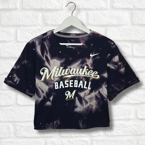 Milwaukee Brewers Crop Top - Picture 1 of 6